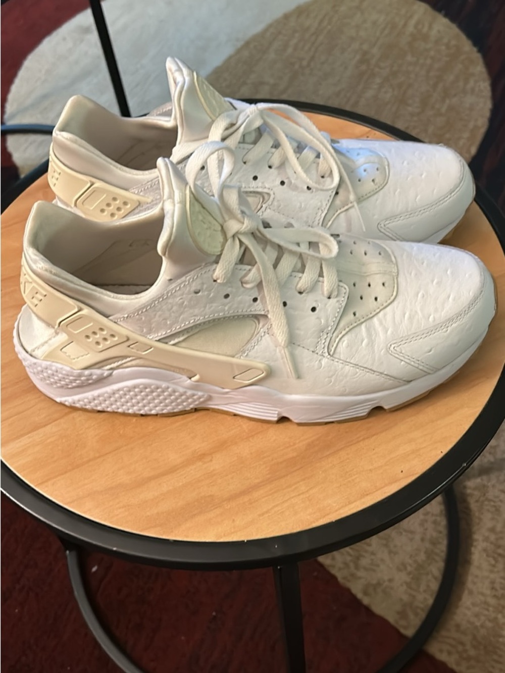 Nike Women's Huracha Sneakers with Cream Accents